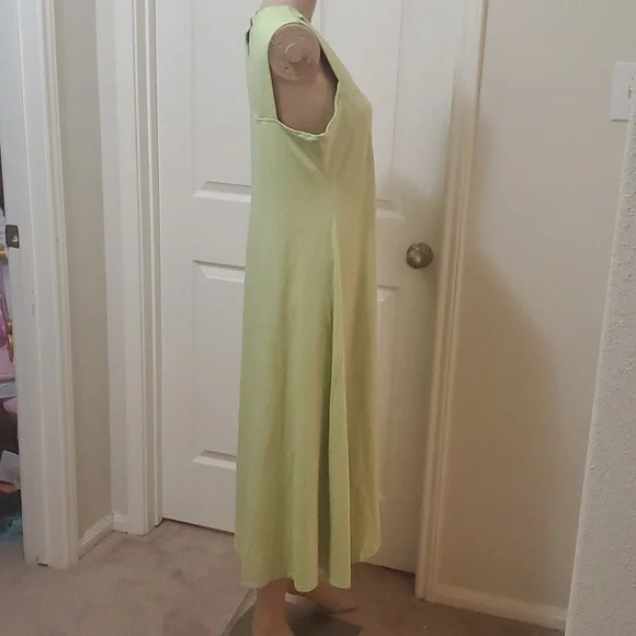 SOFT SURROUNDINGS m - Duvall Sleeveless Midi Margarita Green cut-outs - Picture 5 of 10